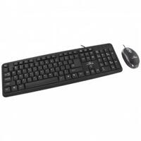Tastatur og mus Titanum TK106 Hvid Sort