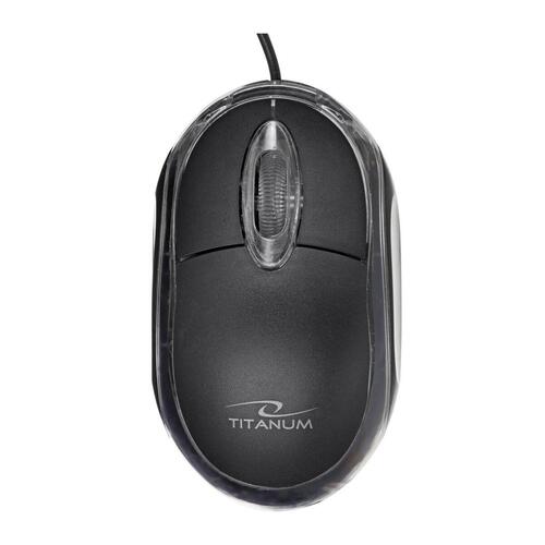 Tastatur og mus Titanum TK106 Hvid Sort