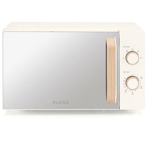 Mikrobølgeovn Flama 1831FL Flødefarvet 700 W 20 L