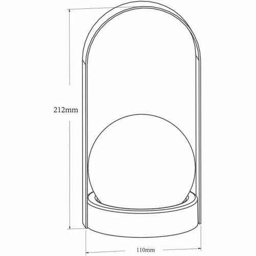 Udendørs kuglelampe Galix Solar 21,2 x 11 cm