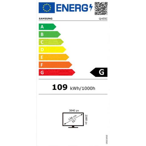 Skærm Videowall Samsung QH55C 4K Ultra HD 55"