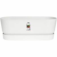 Plantekasse Elho 50 cm Hvid Plastik Oval