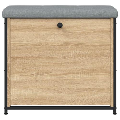 Skobænk med vippeskuffe 62x32x56 cm sonoma-eg