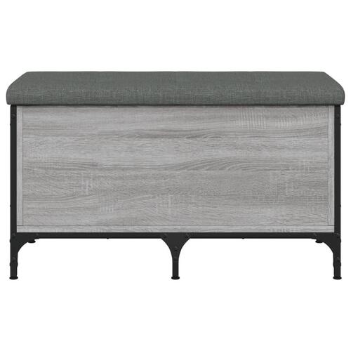 Skobænk 82x42x45 cm konstrueret træ grå sonoma-eg