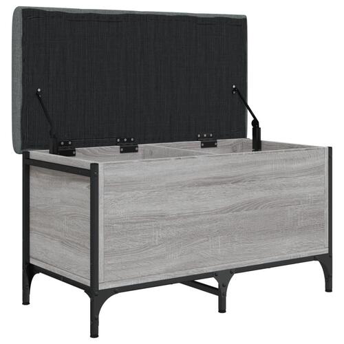 Skobænk 82x42x45 cm konstrueret træ grå sonoma-eg