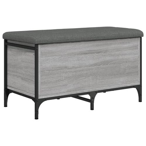 Skobænk 82x42x45 cm konstrueret træ grå sonoma-eg