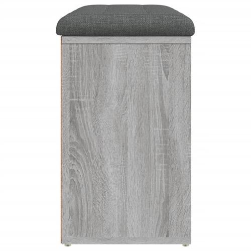 Skobænk 82x32x50 cm konstrueret træ grå sonoma-eg