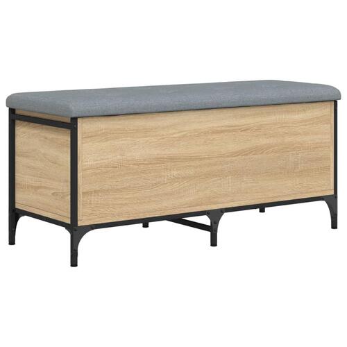 Skobænk 102x42x45 cm konstrueret træ sonoma-eg
