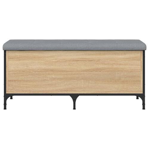 Skobænk 102x42x45 cm konstrueret træ sonoma-eg
