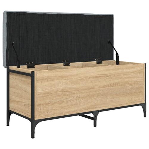Skobænk 102x42x45 cm konstrueret træ sonoma-eg