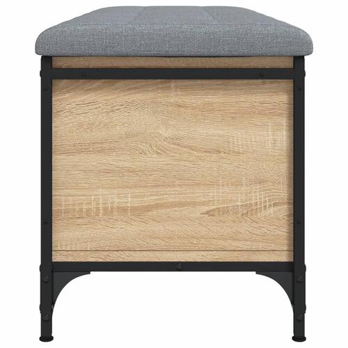 Skobænk 102x42x45 cm konstrueret træ sonoma-eg