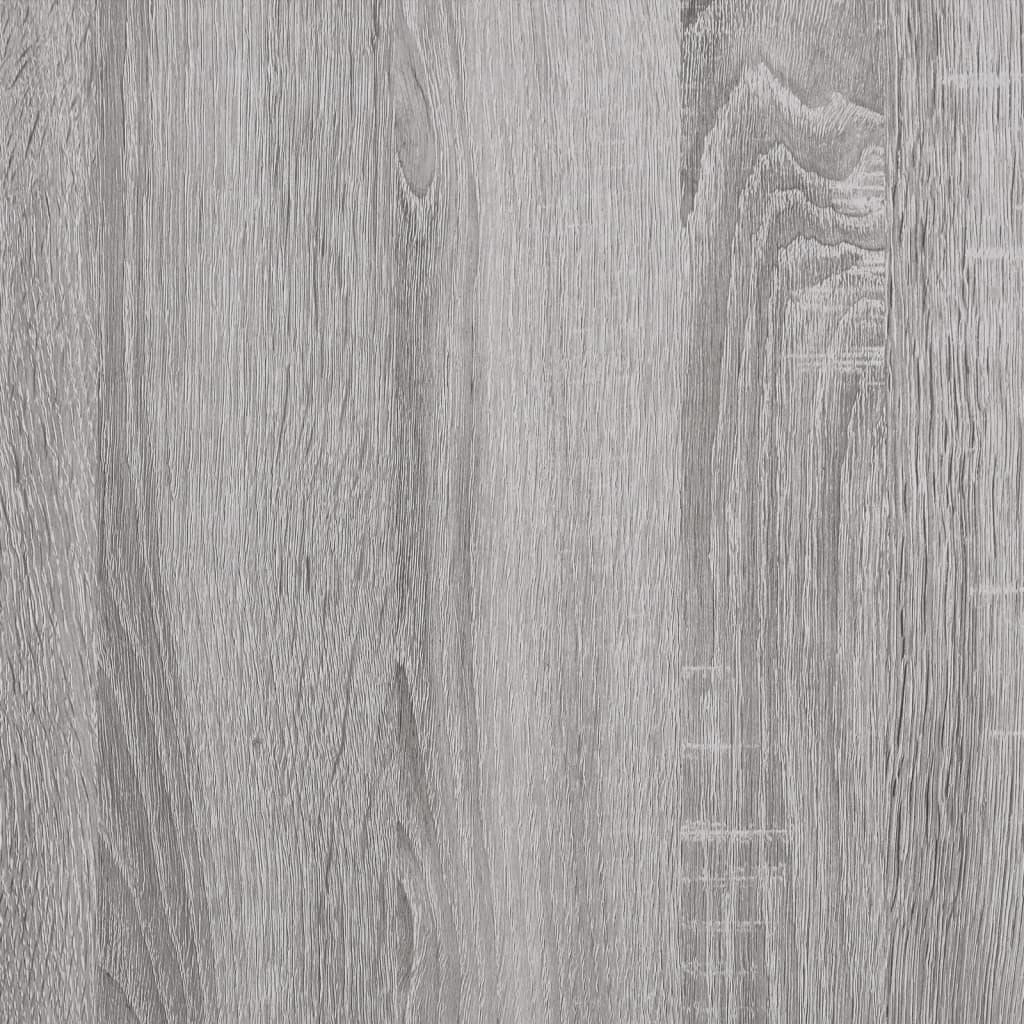 Opbevaringsbænk 102x42x45 cm konstrueret træ grå sonoma-eg