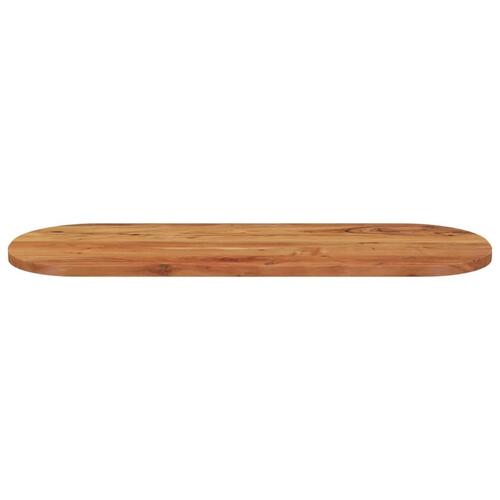 Bordplade 110x40x2,5 cm oval massivt akacietræ