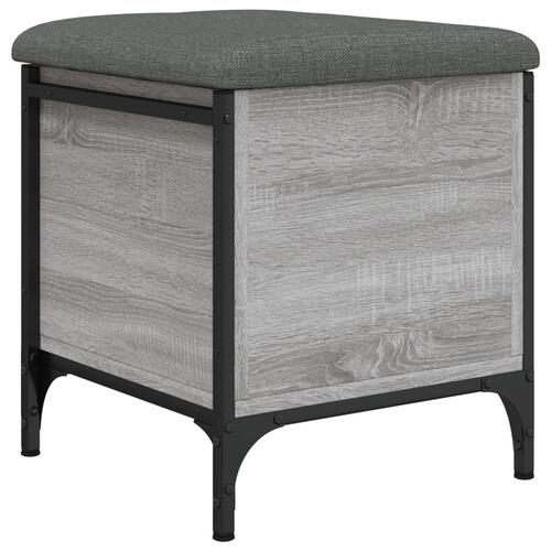 Skobænk 42x42x45 cm konstrueret træ grå sonoma-eg