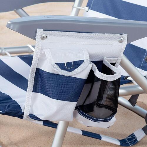 Strandstol Aktive Blå Hvid 50 x 76 x 45 cm (2 enheder)