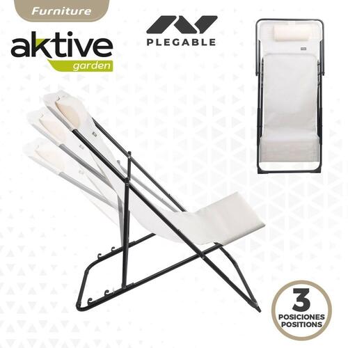Liggende lounder Aktive Hvid 53 x 87 x 78 cm (4 enheder)