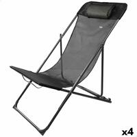 Liggende lounder Aktive Sort 53 x 87 x 78 cm (4 enheder)