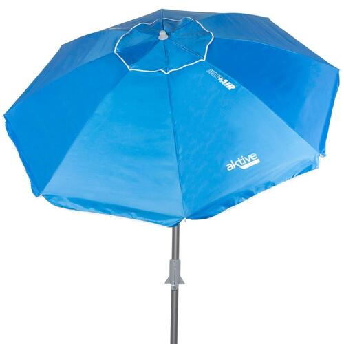 Parasol Aktive Blå Polyester Aluminium 220 x 225 x 220 cm (6 enheder)