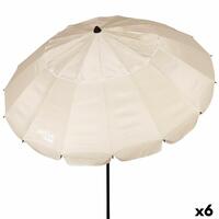 Parasol Aktive Flødefarvet Aluminium 240 x 235 x 240 cm (6 enheder)