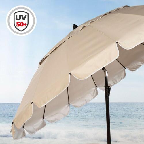 Parasol Aktive Flødefarvet Aluminium 240 x 235 x 240 cm (6 enheder)