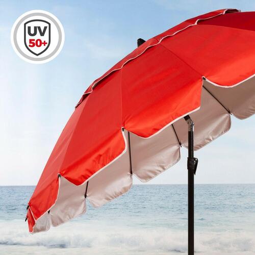Parasol Aktive Rød Aluminium 220 x 215 x 220 cm (6 enheder)
