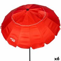 Parasol Aktive Rød Aluminium 240 x 235 x 240 cm (6 enheder)