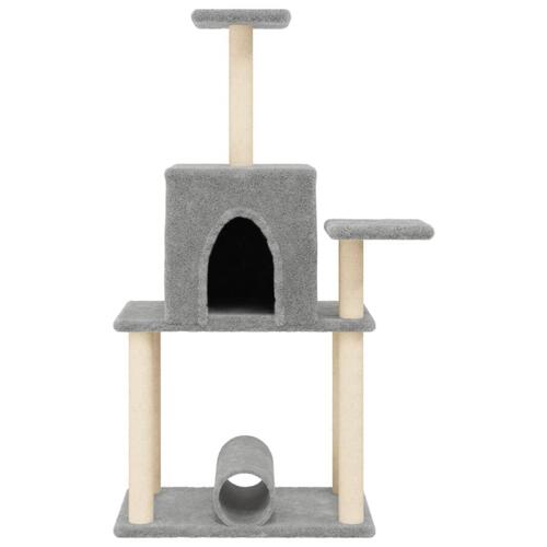 Kradsetræ med sisalstolper 122 cm lysegrå