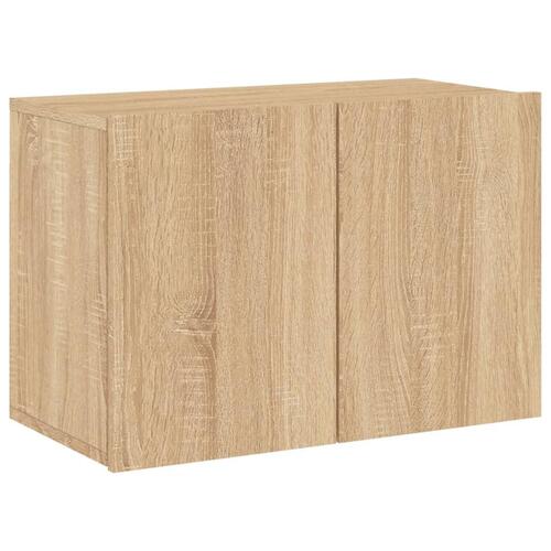 Væghængt tv-bord 60x30x41 cm sonoma-eg