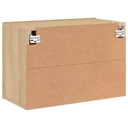 Væghængt tv-bord 60x30x41 cm sonoma-eg