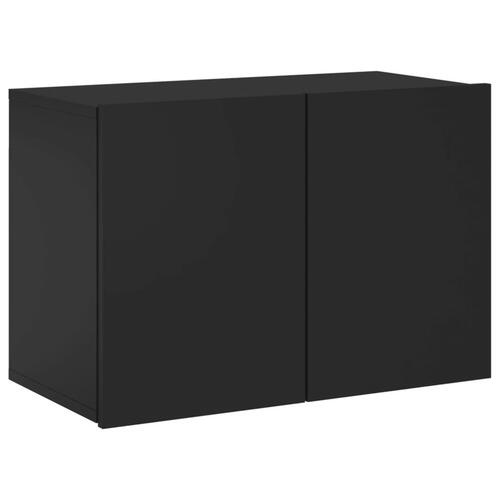 Væghængt tv-bord 60x30x41 cm sort