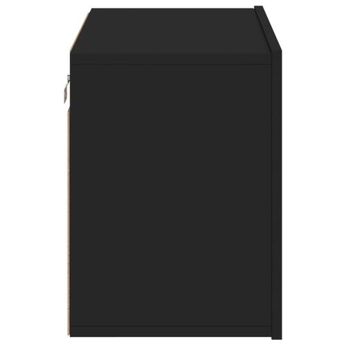 Væghængt tv-bord 60x30x41 cm sort