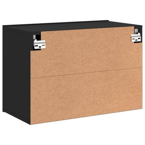 Væghængt tv-bord 60x30x41 cm sort