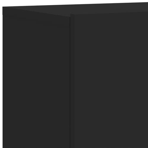 Væghængt tv-bord 80x30x41 cm sort