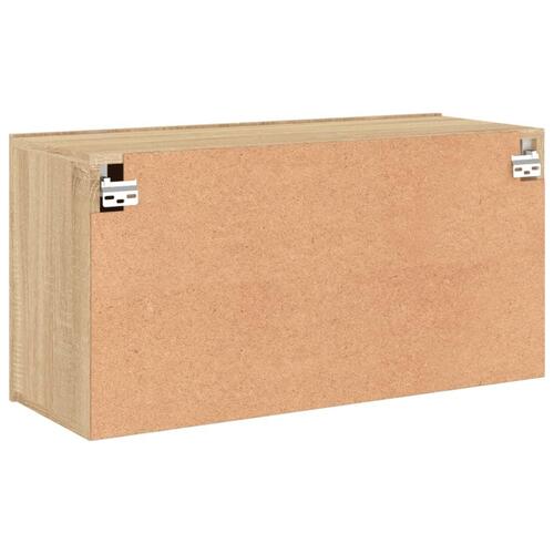 Væghængt tv-bord 80x30x41 cm sonoma-eg