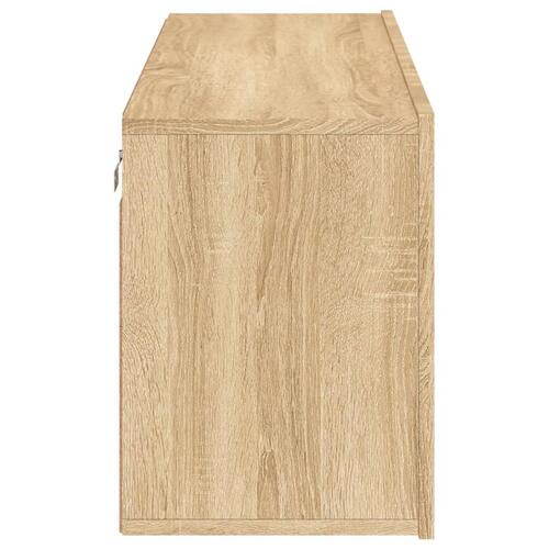 Væghængt tv-bord 100x30x41 cm sonoma-eg