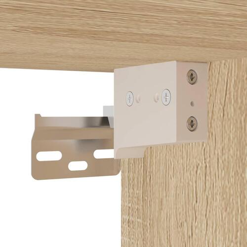 Væghængt tv-bord 100x30x41 cm sonoma-eg