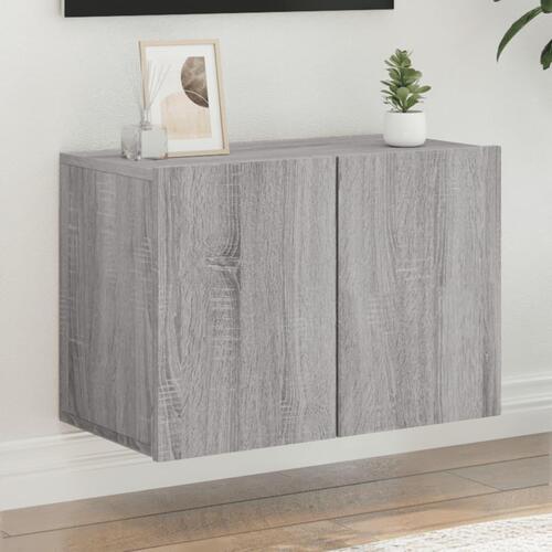 Væghængt tv-bord 60x30x41 cm grå sonoma-eg