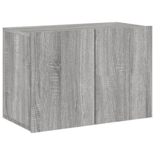 Væghængt tv-bord 60x30x41 cm grå sonoma-eg