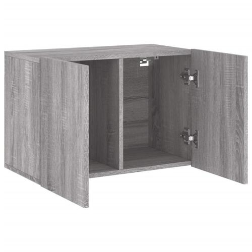 Væghængt tv-bord 60x30x41 cm grå sonoma-eg