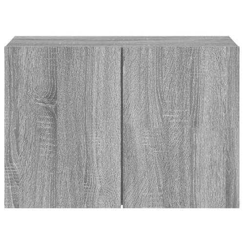 Væghængt tv-bord 60x30x41 cm grå sonoma-eg