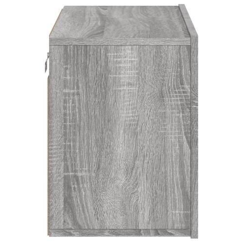Væghængt tv-bord 60x30x41 cm grå sonoma-eg