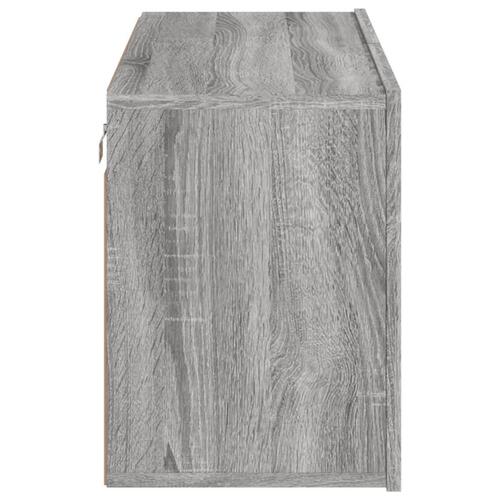 Væghængt tv-bord 80x30x41 cm grå sonoma-eg
