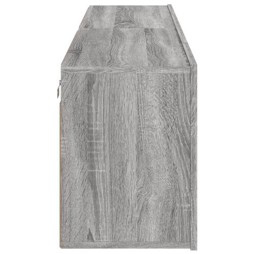 Væghængte tv-borde 2 stk. 80x30x41 cm grå sonoma-eg