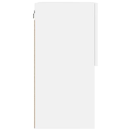 Tv-bord med LED-lys 40,5x30x60 cm hvid