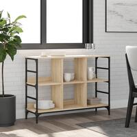 Skænk 102x32x73,5 cm konstrueret træ sonoma-eg
