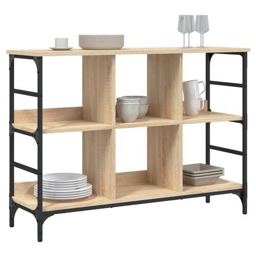 Skænk 102x32x73,5 cm konstrueret træ sonoma-eg