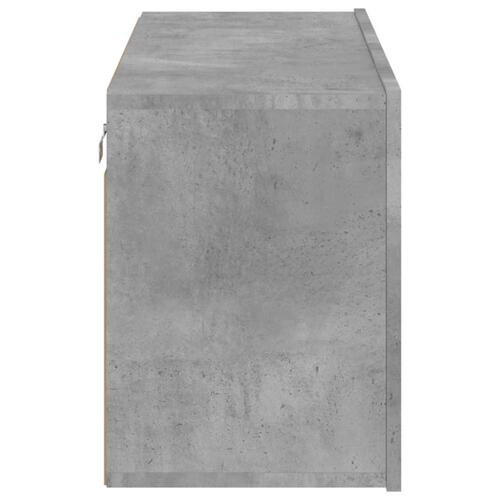 Væghængt tv-bord 80x30x41 cm betongrå