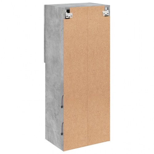 Væghængt tv-bord med RGB LED-lys 40,5×30×102 cm - betongrå