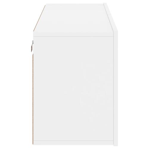 Væghængt tv-bord 100x30x41 cm hvid