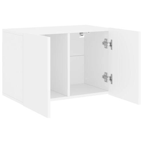 Væghængt tv-bord 60x30x41 cm hvid